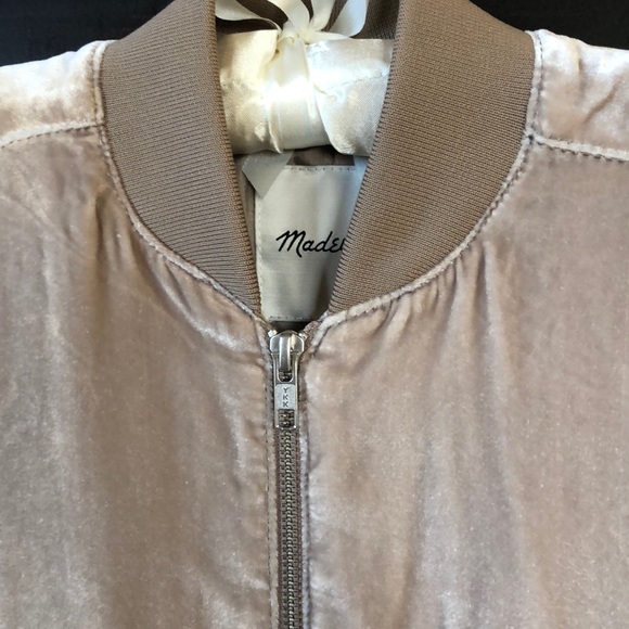 Madewell Velvet Bomber Jacket - Picture 2 of 7